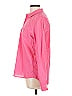 Gap 100% Cotton Polka Dots Solid Pink Long Sleeve Button-Down Shirt Size L - photo 5