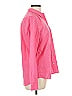 Gap 100% Cotton Polka Dots Solid Pink Long Sleeve Button-Down Shirt Size L - photo 4