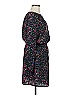 Aqua 100% Polyester Print Black Casual Dress Size M - photo 4