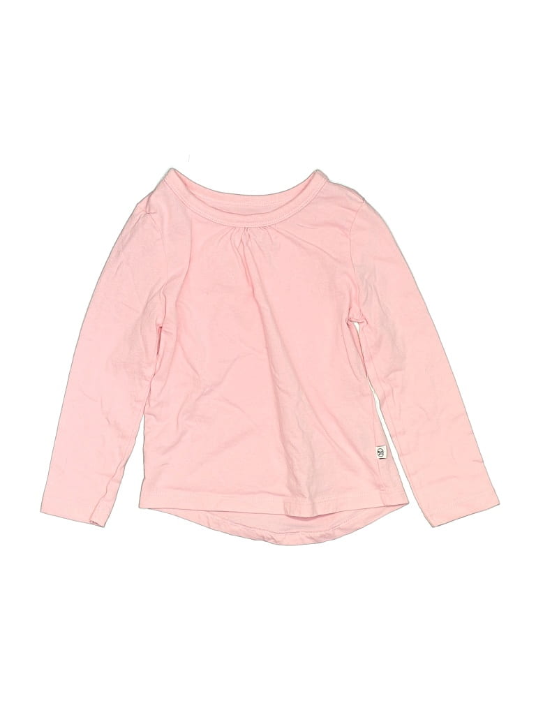 Honest Baby Clothing Long Sleeve T-Shirt: Pink Tops - Size 3Toddler