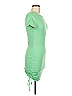 Unbranded Solid Green Casual Dress Size M - photo 4