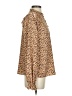 Rachel Parcell 100% Polyester Animal Print Brown Long Sleeve Blouse Size S - photo 4