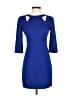 Nicole Miller Solid Blue Cocktail Dress Size 2 - photo 1