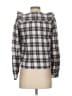 Pink Lily Silver Long Sleeve Blouse Size S - photo 2
