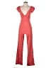 Privacy Please Solid Red Jumpsuit Size S - photo 1