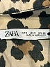 Zara Animal Print Brown Long Sleeve Button-Down Shirt Size S - photo 7