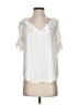 Billy T 100% Lyocell White Short Sleeve Blouse Size XS - photo 1