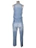 Monrow 100% Tencel Solid Blue Jumpsuit Size S - photo 2