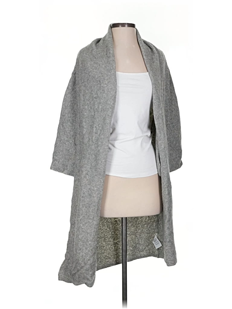 Pre-owned Community Wool Cardigan Sweater In Gray