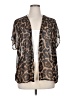 Emery Rose 100% Polyester Brown Cardigan Size 0X - photo 1