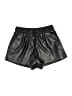 Assorted Brands Metallic Black Faux Leather Shorts Size 8 - photo 1