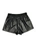 Assorted Brands Metallic Black Faux Leather Shorts Size 8 - photo 2