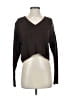Kendall & Kylie Solid Brown Pullover Sweater Size XS - photo 1