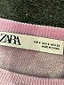 Zara 100% Lana Wool Pink Wool Pullover Sweater Size S - photo 7