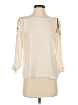Charlotte Ronson 3/4 Sleeve Silk Top