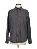 HANANEL Solid Gray Long Sleeve Button-Down Shirt Size M - photo 1