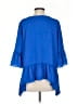 Karen Kane 100% Polyester Solid Blue 3/4 Sleeve Blouse Size S - photo 2