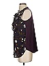 Ann Taylor LOFT Outlet 100% Polyester Black Purple Sleeveless Blouse Size XS - photo 5