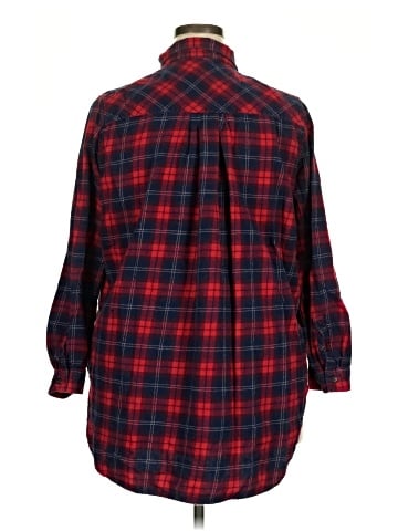 BDG 3/4 Sleeve Button-Down Shirt (view 2)