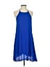 Dee Elly 100% Polyester Solid Blue Cocktail Dress Size S - photo 1
