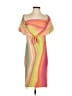 AFRM Stripes Orange Cocktail Dress Size XS - photo 1