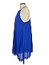 Dee Elly 100% Polyester Solid Blue Cocktail Dress Size S - photo 5