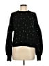 Aqua 100% Acrylic Stars Black Pullover Sweater Size M - photo 1