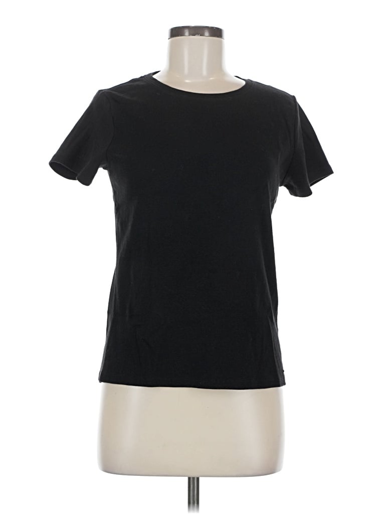 Pre-owned Dkny Short Sleeve T-shirt In Black