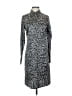 BCBGMAXAZRIA Animal Print Silver Casual Dress Size S - photo 1