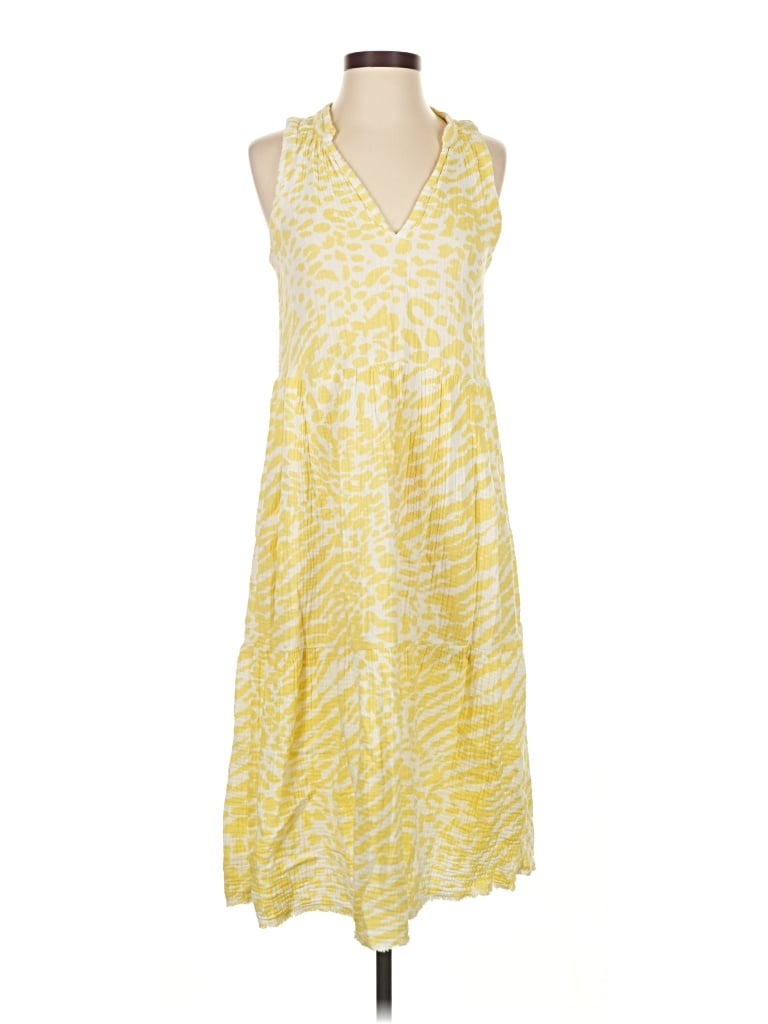 Pre-owned Nation Ltd Casual Dress In Yellow