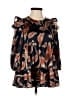 Tanya Taylor 100% Polyester Black Orange 3/4 Sleeve Blouse Size S - photo 1