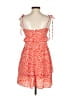 Simplee 100% Polyester Hearts Orange Casual Dress Size S - photo 2