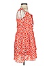Simplee 100% Polyester Hearts Orange Casual Dress Size S - photo 4