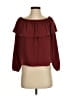 Wilfred 100% Polyester Burgundy 3/4 Sleeve Blouse Size S - photo 1