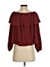 Wilfred 100% Polyester Burgundy 3/4 Sleeve Blouse Size S - photo 2