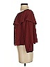 Wilfred 100% Polyester Burgundy 3/4 Sleeve Blouse Size S - photo 5