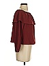 Wilfred 100% Polyester Burgundy 3/4 Sleeve Blouse Size S - photo 4