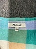 Madewell Color Block Teal Blue Short Sleeve Blouse Size S - photo 6