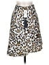Babaton 100% Polyester Animal Print White Casual Skirt Size 2 - photo 1