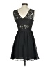 BCBGeneration Solid Black Cocktail Dress Size 2 - photo 2