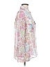 Ellen Tracy 100% Polyester Floral Pink Long Sleeve Blouse Size M - photo 4