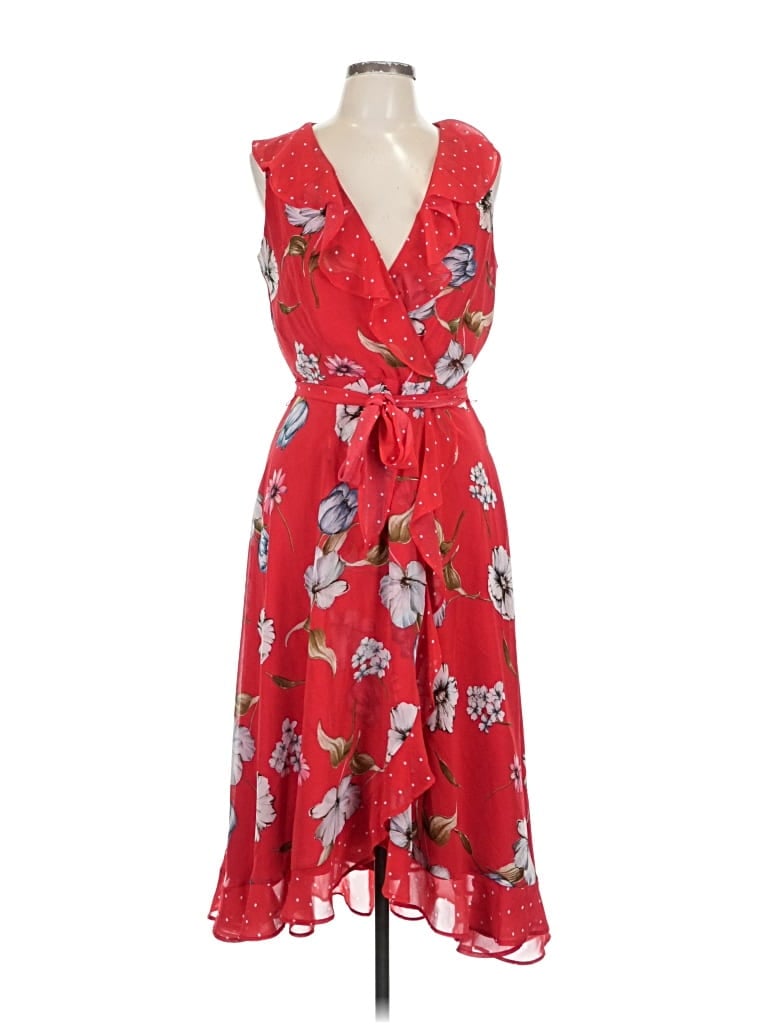 Pre-owned Gabby Skye Casual Dress In Red