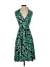 Karina Print Teal Cocktail Dress Size XS (estimated) - photo 1