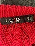 Lauren by Ralph Lauren 100% Cotton Solid Red Pullover Sweater Size XL - photo 6