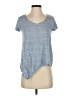 Blank NYC Blue Short Sleeve Top Size S - photo 1