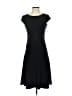 Anne Klein Solid Black Casual Dress Size 4 - photo 1