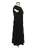 Anne Klein Solid Black Casual Dress Size 4 - photo 4