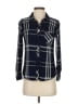 Rails 100% Rayon Plaid Blue Long Sleeve Button-Down Shirt Size S - photo 1
