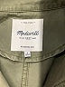 Madewell 100% Cotton Solid Green Jacket Size S - photo 6