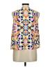 Mara Hoffman 100% Polyester Yellow Ivory 3/4 Sleeve Blouse Size M - photo 2